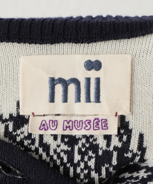 mii(ミー)の「【Mii / ミイ】KNITTED WOOL JQ SWEATE:ニット(ニット/セーター・レディース・ネイビー・MEDIUM)」の15枚目の写真
