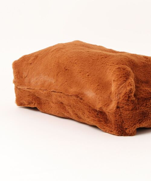 Vincent Pradier（ヴァンサンプラディエ）の「(VINCENT PRADIER)フェイクファートートバッグ（トートバッグ・レディース・ベージュ/ブラウン・FREE）」の4枚目の写真