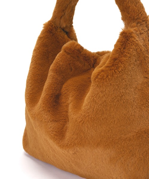 Vincent Pradier（ヴァンサンプラディエ）の「(VINCENT PRADIER)フェイクファートートバッグ（トートバッグ・レディース・ベージュ/ブラウン・FREE）」の14枚目の写真