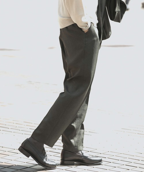 URBAN RESEARCH DOORS（アーバンリサーチドアーズ）の「LIFE STYLE TAILOR　ウールライクツイルパンツ（スーツパンツ・メンズ・グリーン系その他/ネイビー・MEDIUM/LARGE/X-LARGE/SMALL）」の17枚目の写真