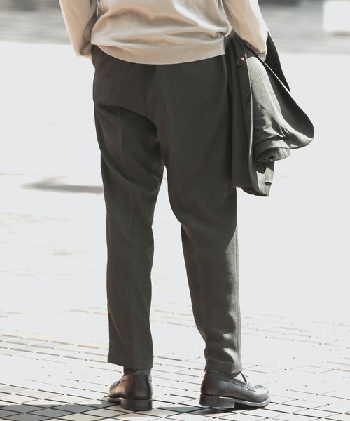 URBAN RESEARCH DOORS（アーバンリサーチドアーズ）の「LIFE STYLE TAILOR　ウールライクツイルパンツ（スーツパンツ・メンズ・グリーン系その他/ネイビー・MEDIUM/LARGE/X-LARGE/SMALL）」の8枚目の写真