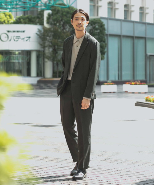 URBAN RESEARCH DOORS（アーバンリサーチドアーズ）の「LIFE STYLE TAILOR　ウールライクツイルパンツ（スーツパンツ・メンズ・グリーン系その他/ネイビー・MEDIUM/LARGE/X-LARGE/SMALL）」の18枚目の写真