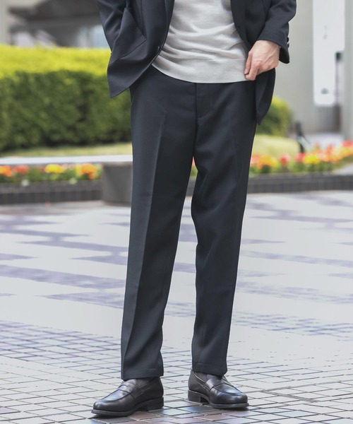 URBAN RESEARCH DOORS（アーバンリサーチドアーズ）の「LIFE STYLE TAILOR　ウールライクツイルパンツ（スーツパンツ・メンズ・グリーン系その他/ネイビー・MEDIUM/LARGE/X-LARGE/SMALL）」の9枚目の写真