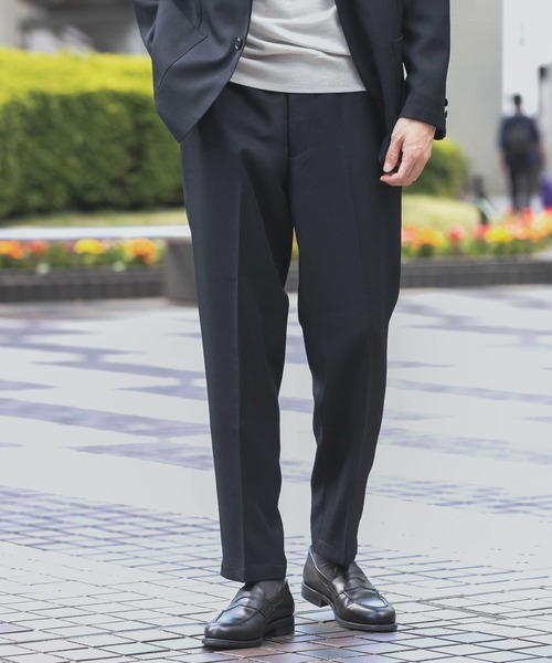 URBAN RESEARCH DOORS（アーバンリサーチドアーズ）の「LIFE STYLE TAILOR　ウールライクツイルパンツ（スーツパンツ・メンズ・グリーン系その他/ネイビー・MEDIUM/LARGE/X-LARGE/SMALL）」の15枚目の写真