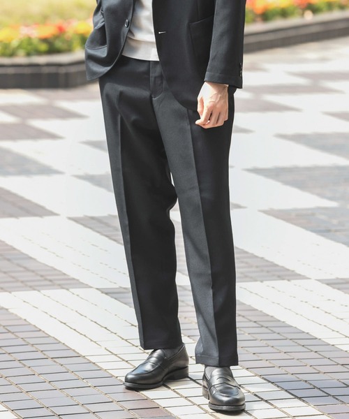 URBAN RESEARCH DOORS（アーバンリサーチドアーズ）の「LIFE STYLE TAILOR　ウールライクツイルパンツ（スーツパンツ・メンズ・グリーン系その他/ネイビー・MEDIUM/LARGE/X-LARGE/SMALL）」の5枚目の写真