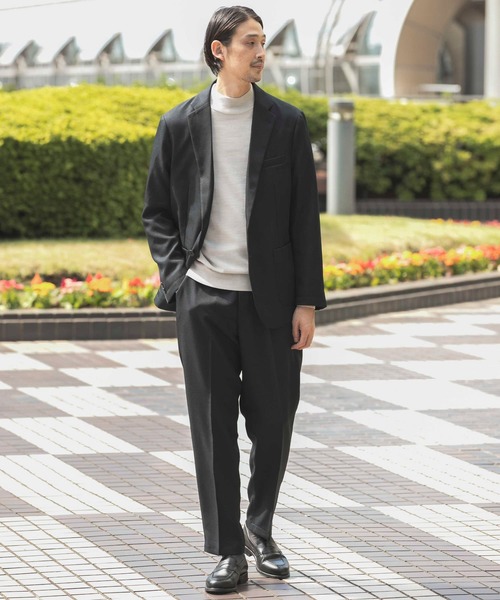 URBAN RESEARCH DOORS（アーバンリサーチドアーズ）の「LIFE STYLE TAILOR　ウールライクツイルパンツ（スーツパンツ・メンズ・グリーン系その他/ネイビー・MEDIUM/LARGE/X-LARGE/SMALL）」の10枚目の写真