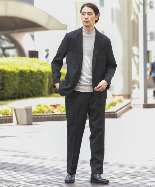 URBAN RESEARCH DOORS（アーバンリサーチドアーズ）の「LIFE STYLE TAILOR　ウールライクツイルパンツ（スーツパンツ・メンズ・グリーン系その他/ネイビー・MEDIUM/LARGE/X-LARGE/SMALL）」の19枚目の写真