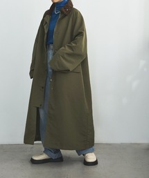 コーデュロイカラーワークコート