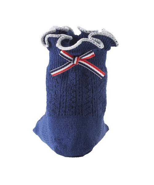 MIKI HOUSE（ミキハウス）の「ショートクルーソックス（ソックス/靴下・キッズ・ホワイト/ネイビー・17-19cm/11-13cm/15-17cm/19-21cm/13-15cm）」の4枚目の写真