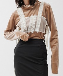 ［TOPS］VELOR TURTLENECK TOPS