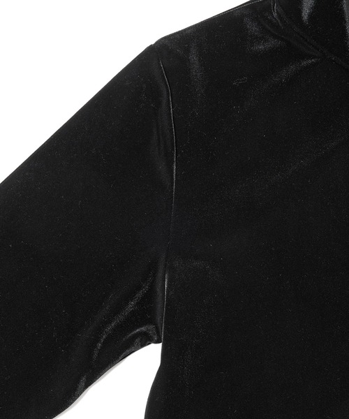 M TO R（ムウトアール）の「［TOPS］VELOR TURTLENECK TOPS（Tシャツ/カットソー・レディース・ブラック/ホワイト/ライトグレー・FREE）」の12枚目の写真