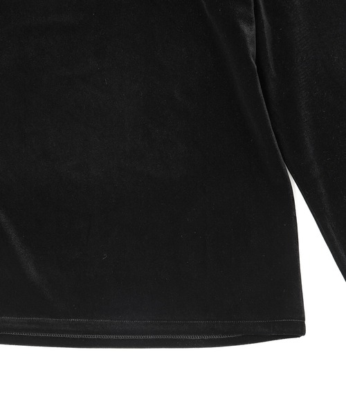 M TO R（ムウトアール）の「［TOPS］VELOR TURTLENECK TOPS（Tシャツ/カットソー・レディース・ブラック/ホワイト/ライトグレー・FREE）」の14枚目の写真