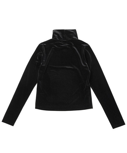 M TO R（ムウトアール）の「［TOPS］VELOR TURTLENECK TOPS（Tシャツ/カットソー・レディース・ブラック/ホワイト/ライトグレー・FREE）」の10枚目の写真