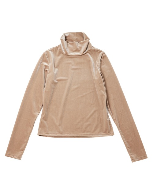 M TO R（ムウトアール）の「［TOPS］VELOR TURTLENECK TOPS（Tシャツ/カットソー・レディース・ブラック/ホワイト/ライトグレー・FREE）」の18枚目の写真