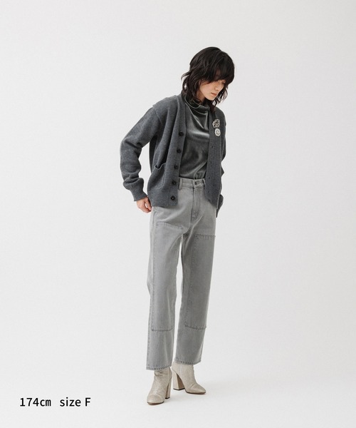 M TO R（ムウトアール）の「［TOPS］VELOR TURTLENECK TOPS（Tシャツ/カットソー・レディース・ブラック/ホワイト/ライトグレー・FREE）」の21枚目の写真