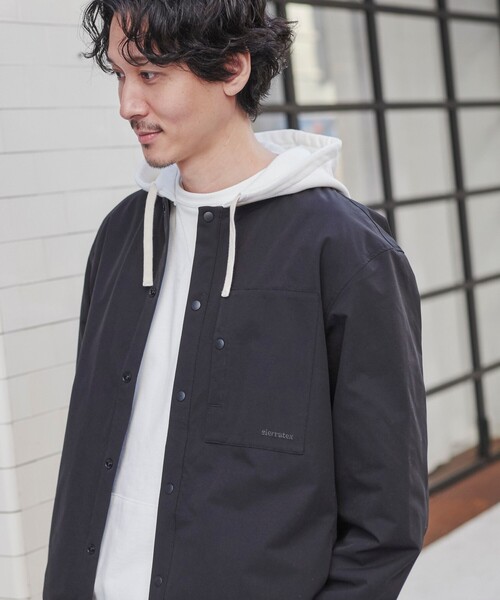 coen（コーエン）の「SIERRATEXノーカラーブルゾン（ブルゾン・メンズ・ブラック/ベージュ/オレンジ/ダークグレー・S/M/L/XL）」の2枚目の写真