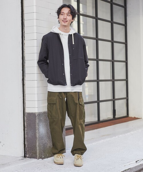 coen（コーエン）の「SIERRATEXノーカラーブルゾン（ブルゾン・メンズ・ブラック/ベージュ/オレンジ/ダークグレー・S/M/L/XL）」の5枚目の写真