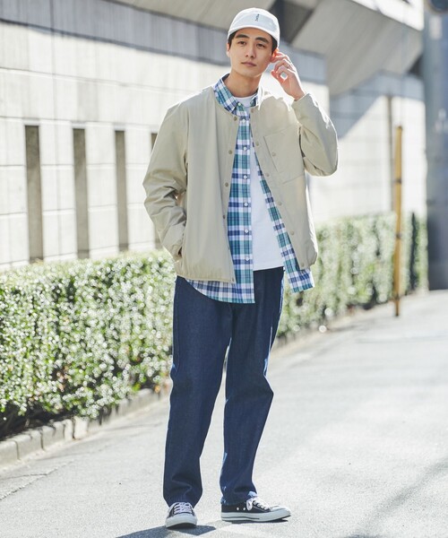 coen（コーエン）の「SIERRATEXノーカラーブルゾン（ブルゾン・メンズ・ブラック/ベージュ/オレンジ/ダークグレー・S/M/L/XL）」の7枚目の写真