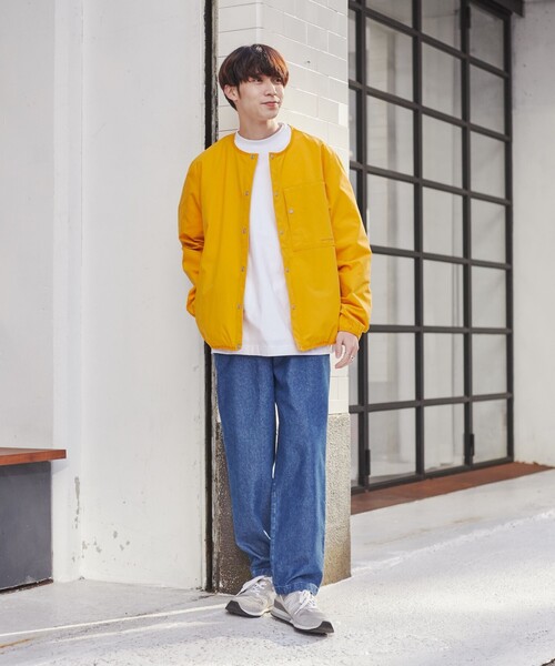 coen（コーエン）の「SIERRATEXノーカラーブルゾン（ブルゾン・メンズ・ブラック/ベージュ/オレンジ/ダークグレー・S/M/L/XL）」の8枚目の写真