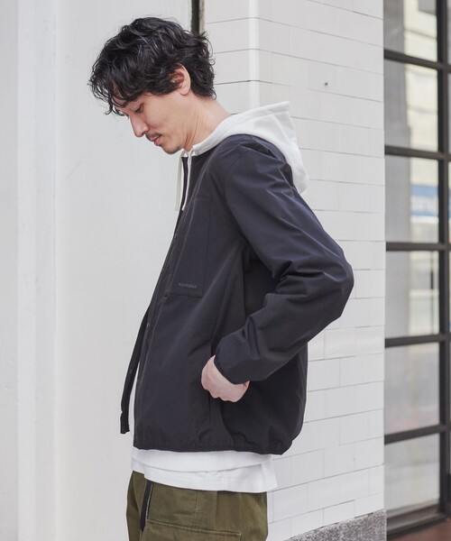 coen（コーエン）の「SIERRATEXノーカラーブルゾン（ブルゾン・メンズ・ブラック/ベージュ/オレンジ/ダークグレー・S/M/L/XL）」の12枚目の写真