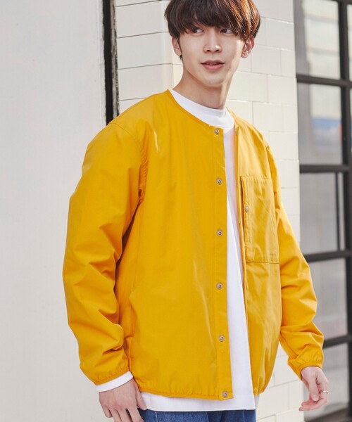 coen（コーエン）の「SIERRATEXノーカラーブルゾン（ブルゾン・メンズ・ブラック/ベージュ/オレンジ/ダークグレー・S/M/L/XL）」の17枚目の写真