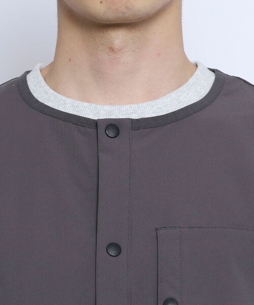 coen（コーエン）の「SIERRATEXノーカラーブルゾン（ブルゾン・メンズ・ブラック/ベージュ/オレンジ/ダークグレー・S/M/L/XL）」の21枚目の写真