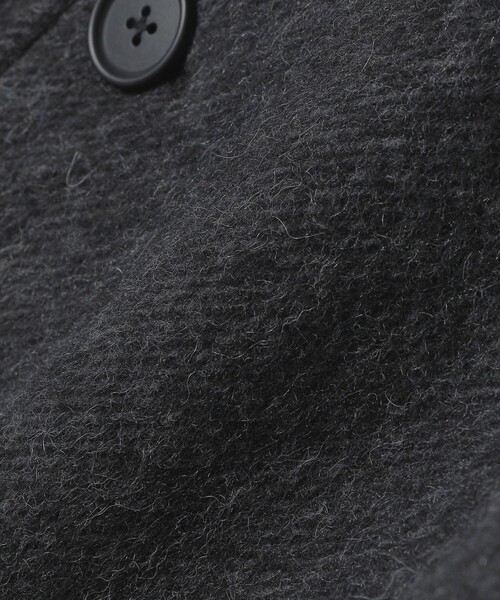 SHIPS（シップス）の「SHIPS: ウール シャギー ボンディング ラグランコート（ステンカラーコート・メンズ・ダークグレー/ベージュ・SMALL/MEDIUM/LARGE/X-LARGE）」の16枚目の写真