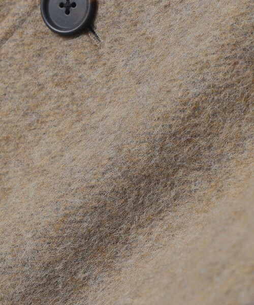 SHIPS（シップス）の「SHIPS: ウール シャギー ボンディング ラグランコート（ステンカラーコート・メンズ・ダークグレー/ベージュ・SMALL/MEDIUM/LARGE/X-LARGE）」の18枚目の写真