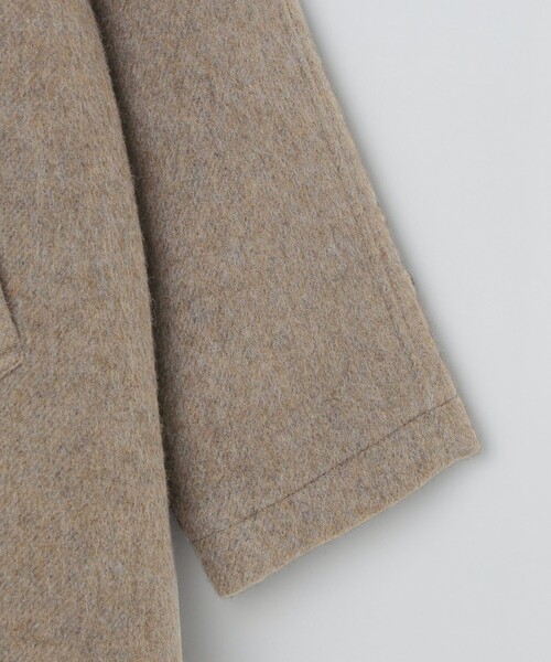 SHIPS（シップス）の「SHIPS: ウール シャギー ボンディング ラグランコート（ステンカラーコート・メンズ・ダークグレー/ベージュ・SMALL/MEDIUM/LARGE/X-LARGE）」の21枚目の写真