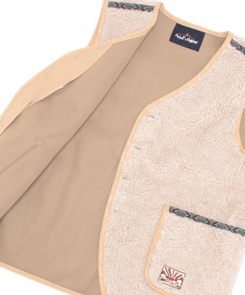 チャイハネ（チャイハネ）の「【チャイハネ】Amina×grn ボナトアMEN'Sベスト（ベスト・メンズ・パープル系その他/ベージュ・FREE）」の4枚目の写真