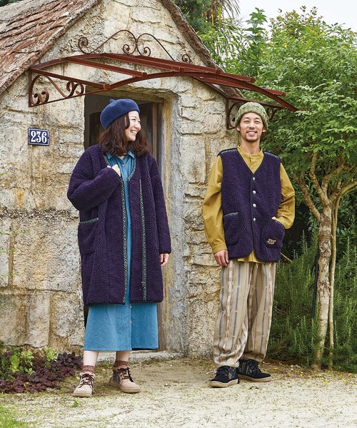 チャイハネ（チャイハネ）の「【チャイハネ】Amina×grn ボナトアMEN'Sベスト（ベスト・メンズ・パープル系その他/ベージュ・FREE）」の6枚目の写真