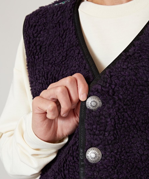 チャイハネ（チャイハネ）の「【チャイハネ】Amina×grn ボナトアMEN'Sベスト（ベスト・メンズ・パープル系その他/ベージュ・FREE）」の21枚目の写真