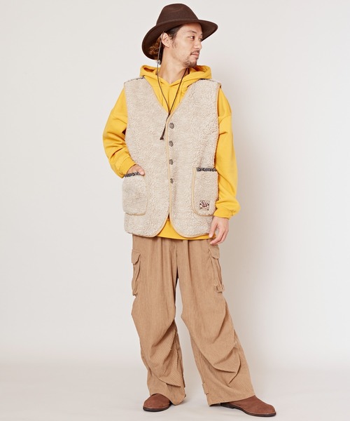 チャイハネ（チャイハネ）の「【チャイハネ】Amina×grn ボナトアMEN'Sベスト（ベスト・メンズ・パープル系その他/ベージュ・FREE）」の8枚目の写真