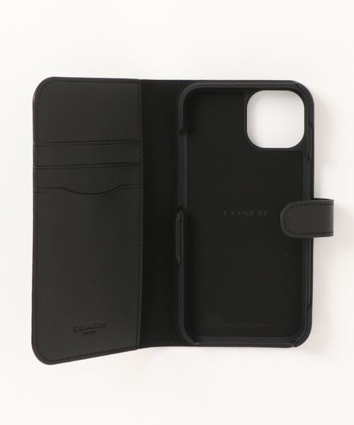 COACH(コーチ)の「IPHONE 14 フォリオ・シグネチャー キャンバス(スマホケース/カバー・レディース・ブラック系その他・ONE)」の4枚目の写真
