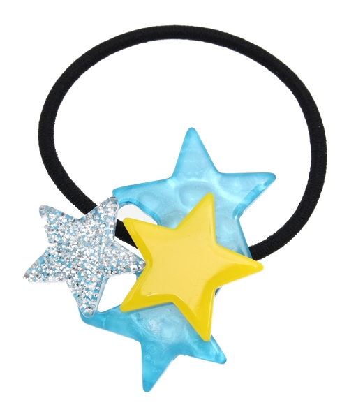 BEAMS BOY（ビームスボーイ）の「BEAMS BOY / スターヘアゴム（ヘアゴム・レディース・ブラック/イエロー/ホワイト/ネイビー・ONE SIZE）」の4枚目の写真