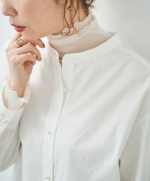 le.coeur blanc(ルクールブラン)の「シアータートル(Tシャツ/カットソー・レディース・ブラック/オフホワイト/グレー・38)」の5枚目の写真