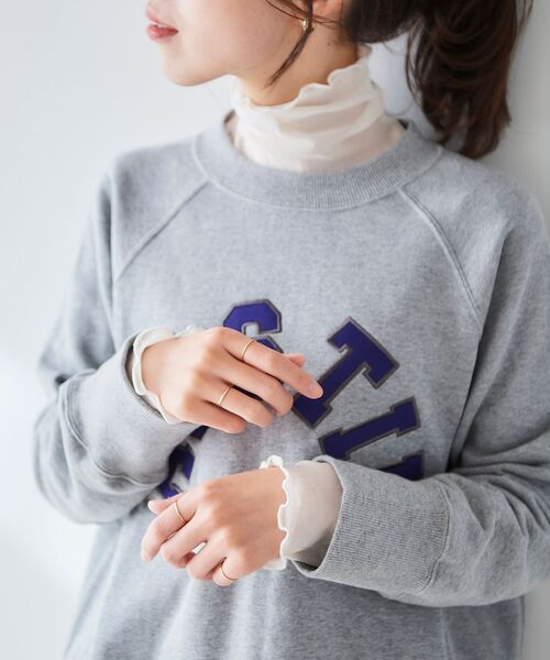 le.coeur blanc(ルクールブラン)の「シアータートル(Tシャツ/カットソー・レディース・ブラック/オフホワイト/グレー・38)」の14枚目の写真