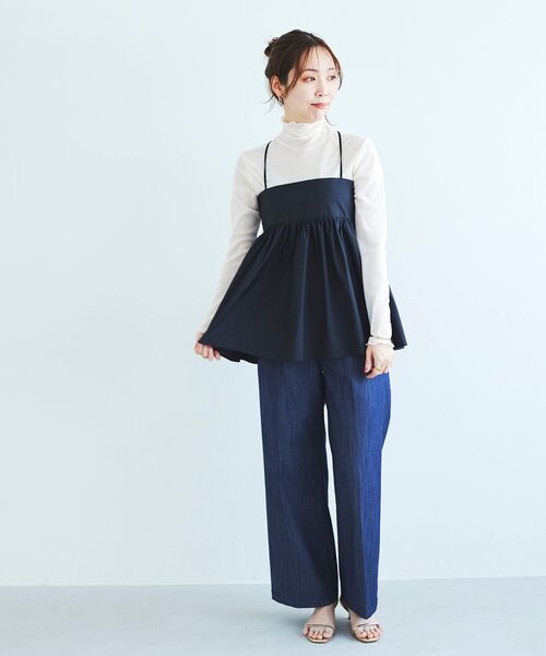 le.coeur blanc(ルクールブラン)の「シアータートル(Tシャツ/カットソー・レディース・ブラック/オフホワイト/グレー・38)」の17枚目の写真