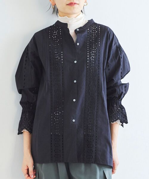 le.coeur blanc(ルクールブラン)の「シアータートル(Tシャツ/カットソー・レディース・ブラック/オフホワイト/グレー・38)」の21枚目の写真