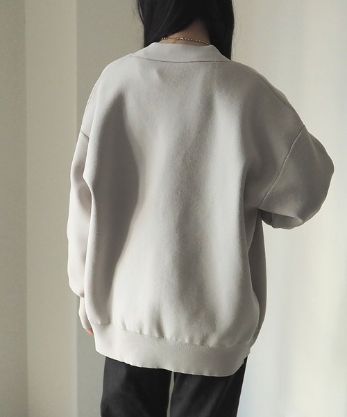 Riberry（リベリー）の「スポンジニットカーディガン（カーディガン/ボレロ・レディース・グレー/ミント/オフホワイト/ブラック・MEDIUM）」の22枚目の写真