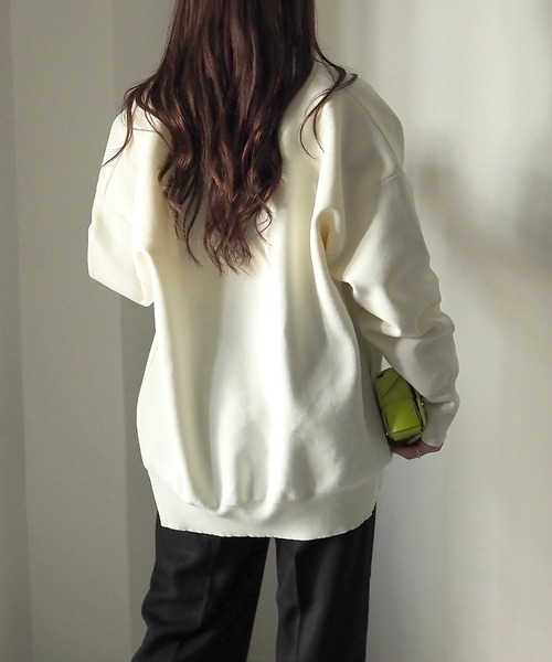 Riberry（リベリー）の「スポンジニットカーディガン（カーディガン/ボレロ・レディース・グレー/ミント/オフホワイト/ブラック・MEDIUM）」の8枚目の写真