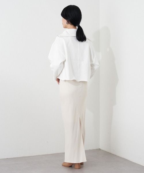 SHENERY（シーナリー）の「ハーフZIPショートスウェット（スウェット・レディース・オフホワイト/ベージュ/ネイビー/ライトグレー・FREE）」の18枚目の写真