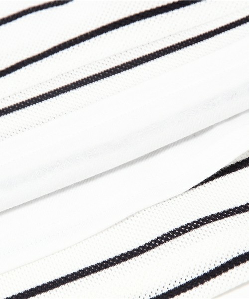 Khaju（カージュ）の「Khaju:フラワーレース×ボーダーワンピース□（ワンピース・レディース・ホワイト/グレー/ネイビー・ONE SIZE）」の10枚目の写真