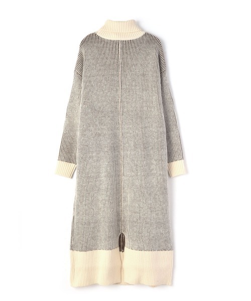 marjour(マージュール)の「STRIPE TURTLE KNIT ONEPIECE(ワンピース・レディース・モカ・M)」の14枚目の写真