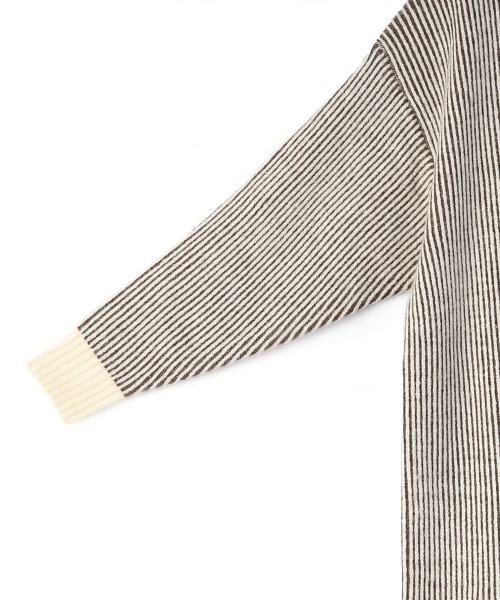 marjour(マージュール)の「STRIPE TURTLE KNIT ONEPIECE(ワンピース・レディース・モカ・M)」の16枚目の写真