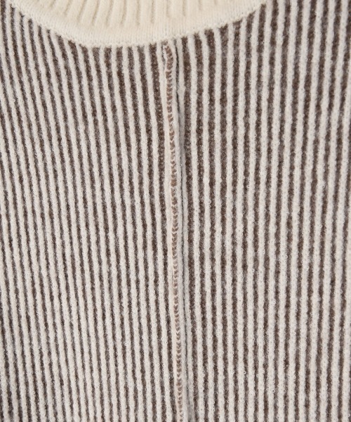 marjour(マージュール)の「STRIPE TURTLE KNIT ONEPIECE(ワンピース・レディース・モカ・M)」の18枚目の写真