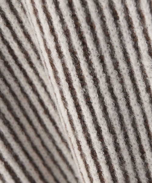 marjour(マージュール)の「STRIPE TURTLE KNIT ONEPIECE(ワンピース・レディース・モカ・M)」の20枚目の写真