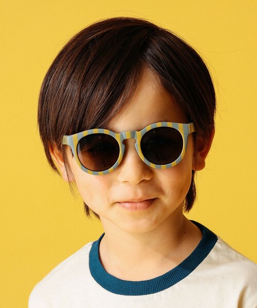 B:MING by BEAMS(ビーミングバイビームス)の「delieb × B:MING by BEAMS / 別注 NAHANNI ストライプ サングラス(サングラス・キッズ・ストライプ・ONE SIZE)」の1枚目の写真