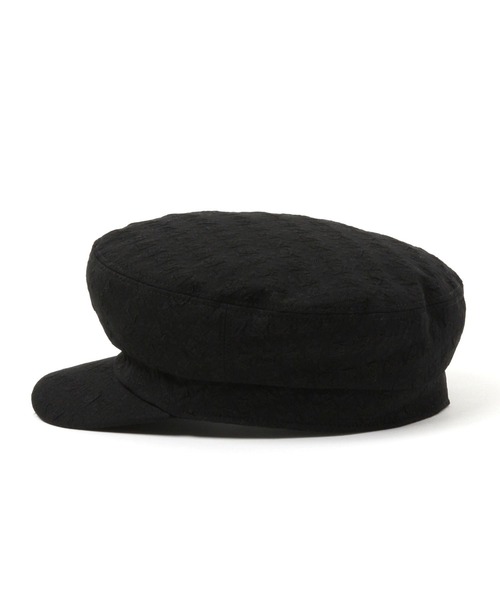 LAKOLE(ラコレ)の「千鳥ジャカードマリンキャスケット / 179577(キャスケット・レディース・ブラック/アイボリー・FREE)」の3枚目の写真