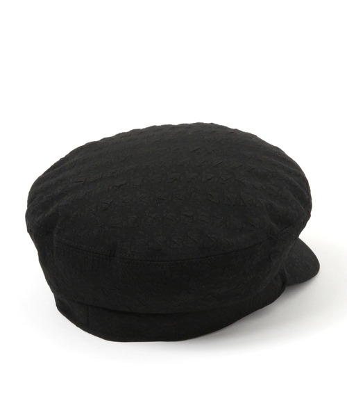 LAKOLE(ラコレ)の「千鳥ジャカードマリンキャスケット / 179577(キャスケット・レディース・ブラック/アイボリー・FREE)」の5枚目の写真